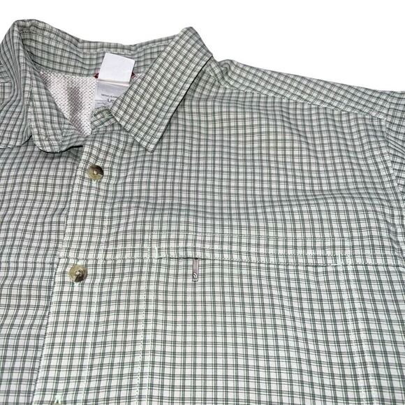 NWOT THE NORTH FACE Men’s Green Grid Button Down Collared Shirt Size L - Picture 4 of 9